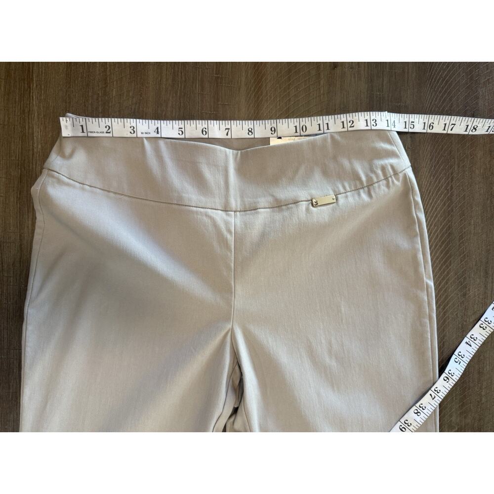 NWT I.N.C. INTERNATIONAL CONCEPTS Mid Rise Tummy Control Beige Skinny Pants 4S - Picture 8 of 16
